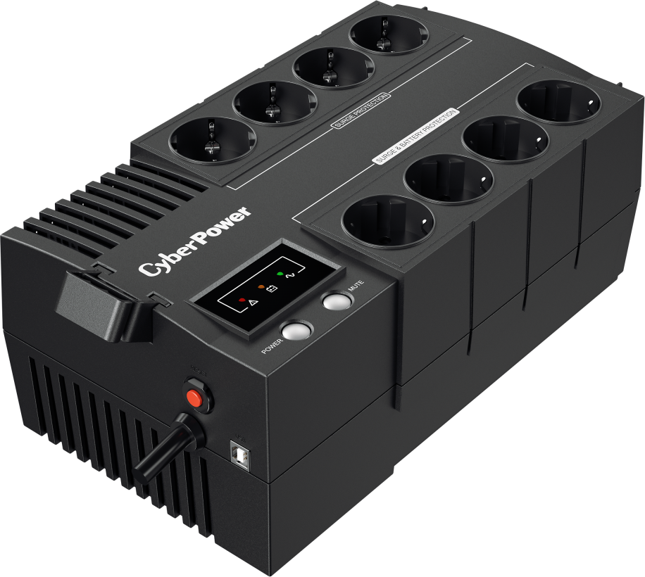 Источник бесперебойного питания/ UPS Line-Interactive CyberPower BS450E NEW 450VA/270W USB (4+4 EURO)