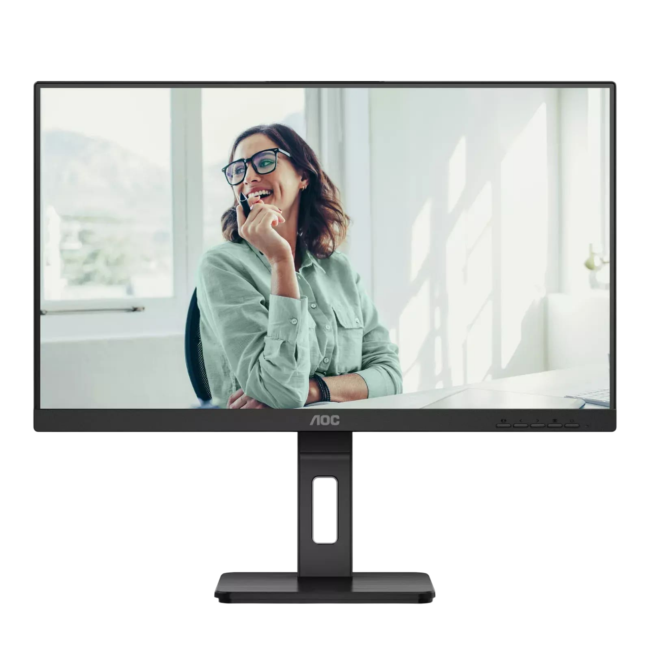 LCD AOC 27" Q27P3CV Pro черный {IPS 2560x1440 75Hz 4ms 16:9 1000:1 350cd 178/178 2xHDMI1.4 DisplayPort1.2 RJ45 4xUSB3.2 USB-C(65W) M/M HAS Pivot}
