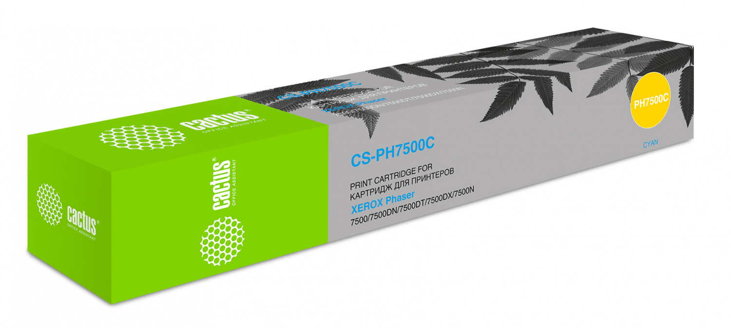 Cactus 106R01443 Картридж для Xerox Phaser 7500, Cyan, 17,8 К