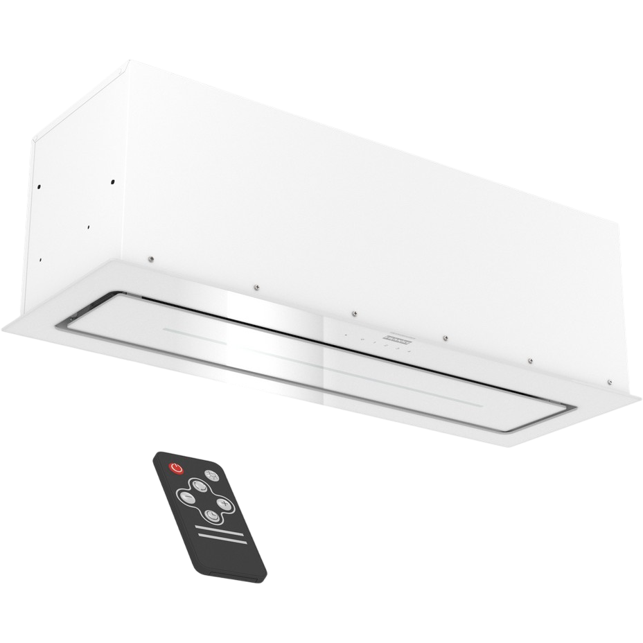 Вытяжка Franke 305.0738.599/ Best, Вытяжка LUCE 90 WH, Встраиваемая вытяжка, воздухопроизводительность 1000 м3/ч, периметральное всасывание, сенсорное управление, пульт ДУ в комплекте, таймер остаточного хода, LED лента, цвет: белый