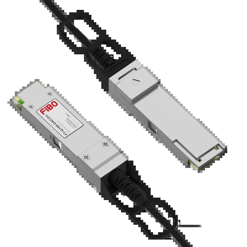 Кабель/ FIBO FT-Q100-DAC2m QSFP28 to QSFP28 DAC модуль, медный кабель Belden, 2 метра