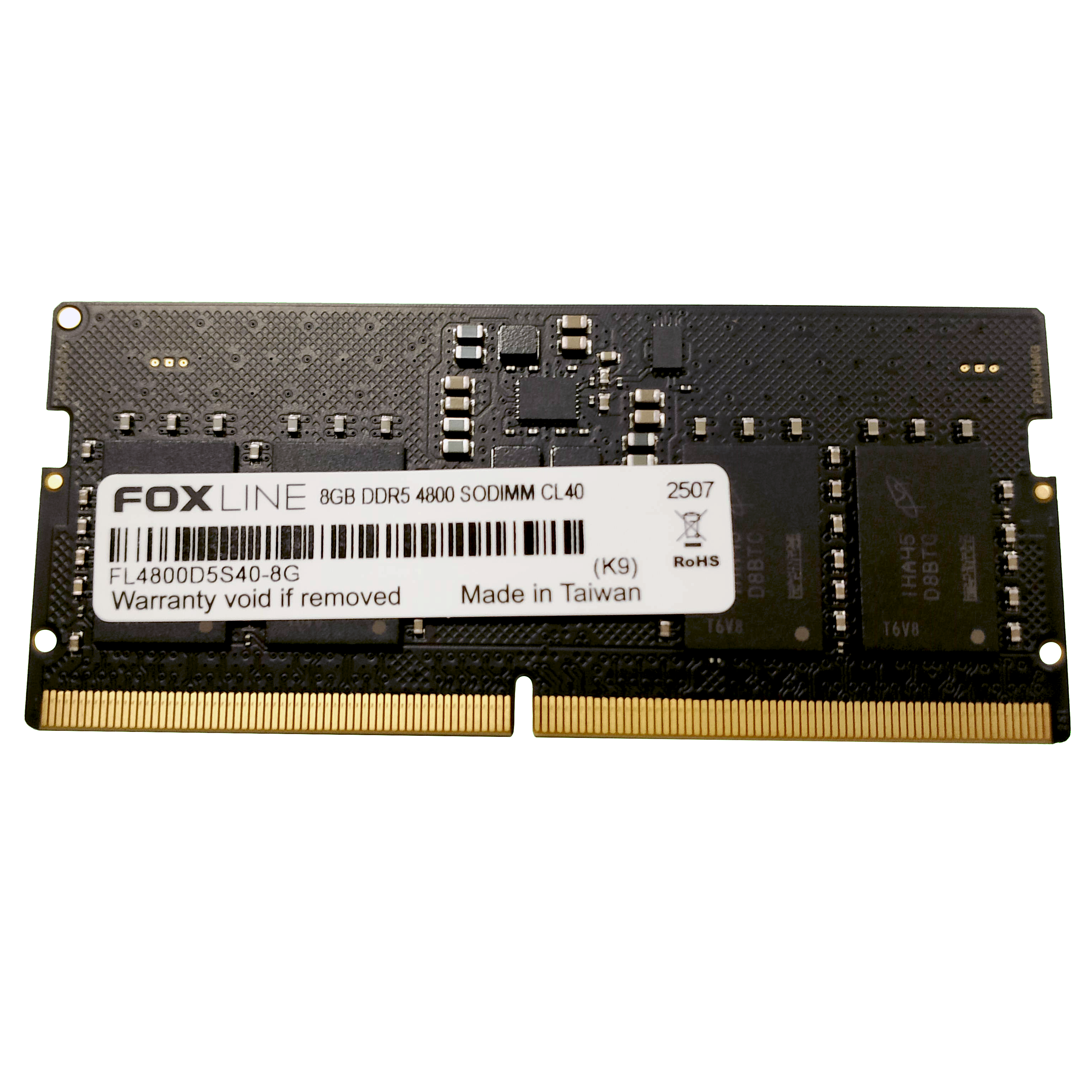 Foxline DDR5 SODIMM 8GB 4800 CL40 FL4800D5S40-8G