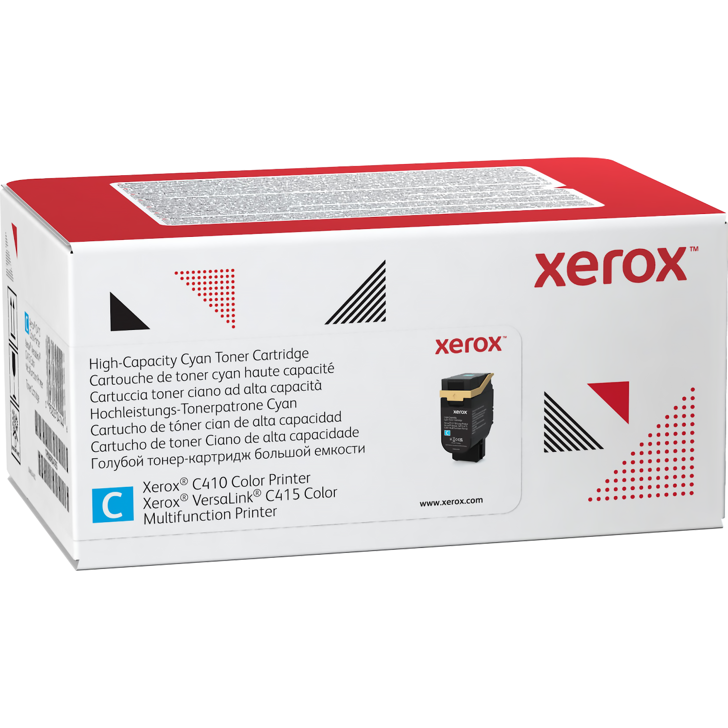 Голубой тонер картридж повышенной емкости (7K), для Xerox VersaLink C410/C415 (Original)