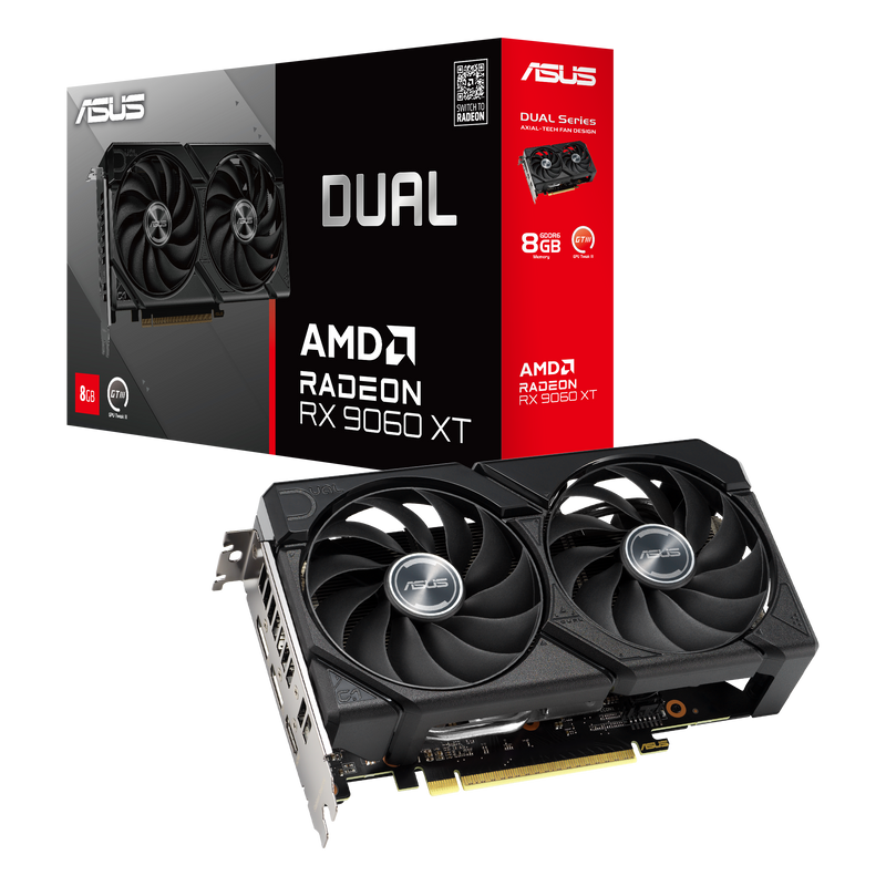 ASUS Видеокарта/ DUAL-RX9060XT-8G — Контроллеры и платы расширения