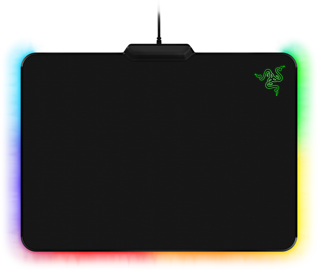 Игровой коврик для мыши Razer Firefly V2/ Razer Firefly V2 - Hard Surface Mouse Mat with Chroma