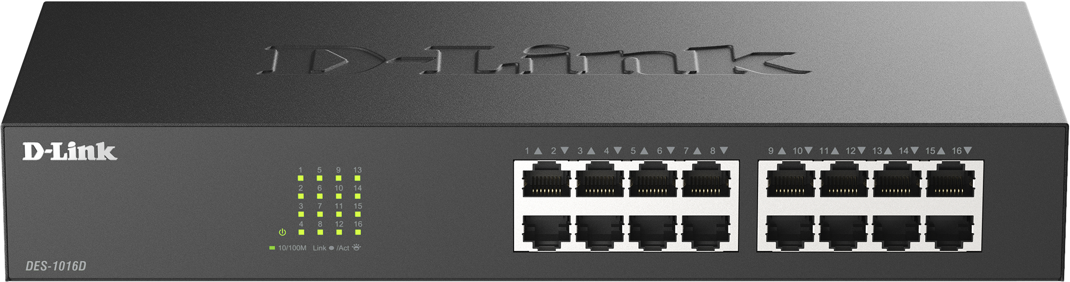 D-Link DES-1016D/I1A Неуправляемый коммутатор с 16 портами 10/100Base-TX