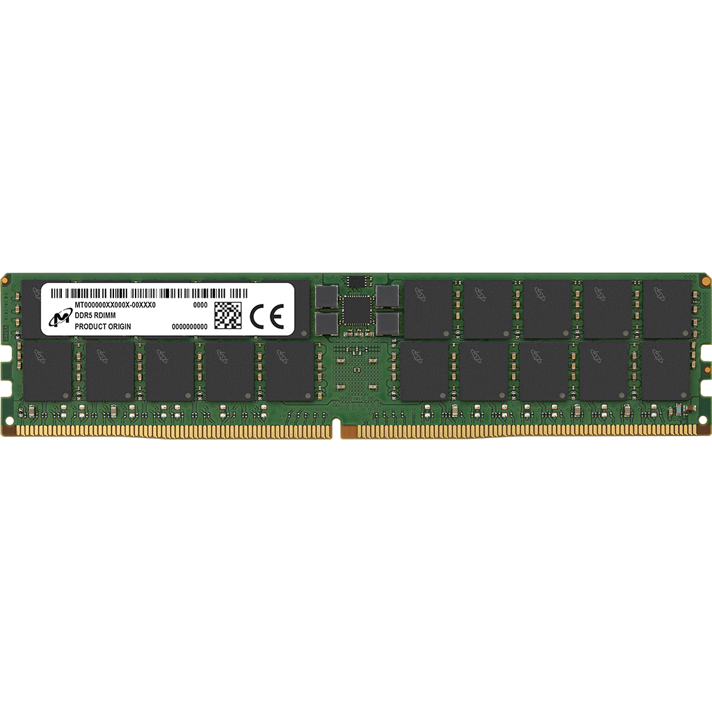 Память оперативная/ Micron 128GB DDR5 5600MT/s CL46 ECC Registered DIMM 288pin