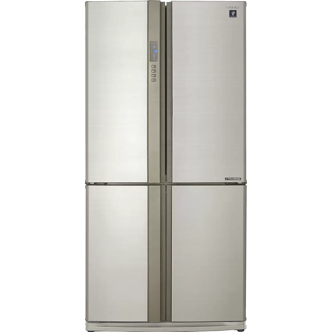 Холодильник Sharp/ Холодильник Sharp, отдельностоящий, ВхШхГ 182x89.2x77 см, объем 556 (345+211) л, No Frost, инверторный компрессор, ионизация воздуха, быстрое замораживание, быстрое охлаждение, дезодорирующая система, LED освещение, льдогенератор, энергоэффективность A++, цвет бежевый