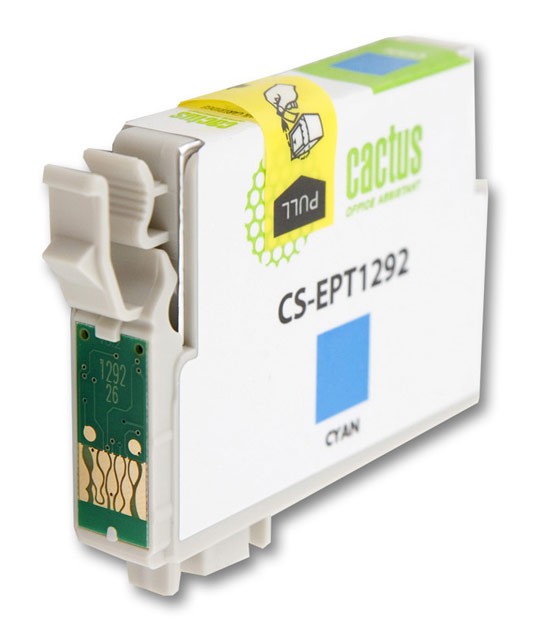 Cactus EPT1292 Картриджи для Epson Stylus Office B42/BX305/BX305F/BX320/BX525/BX625/SX420/SX425/SX525/SX620, голубой