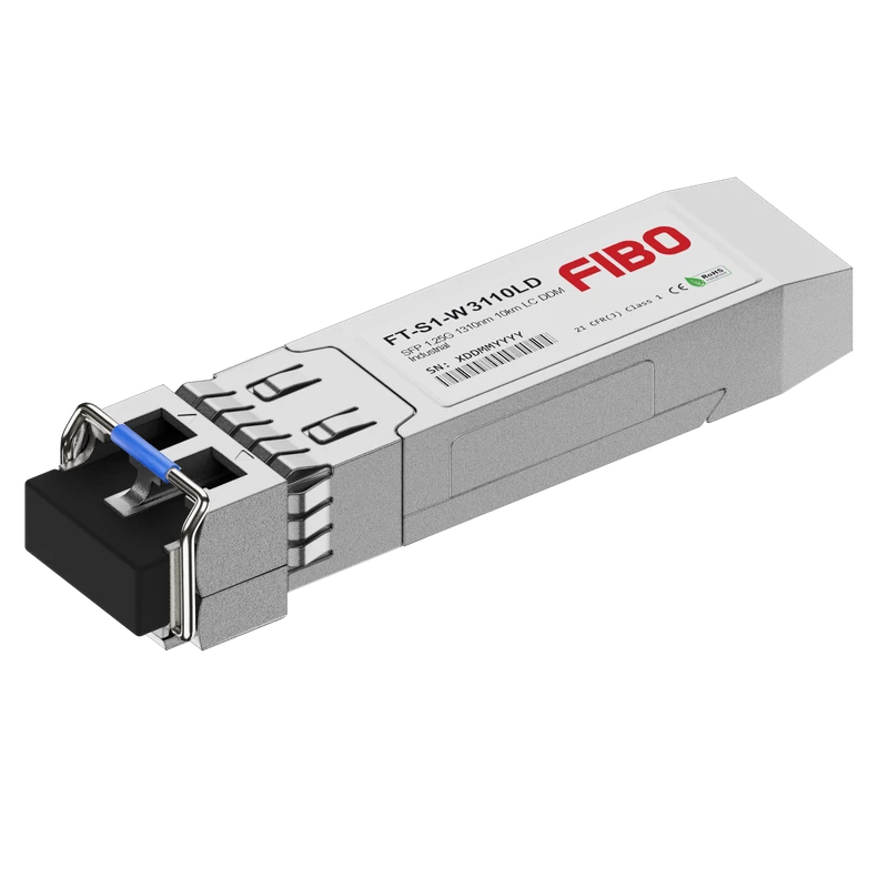 Трансивер/ FIBO FT-S1-W3110LD SFP модуль WDM, 1.25G, 10 км, TX 1310 нм, RX 1550 нм, LC, DDM
