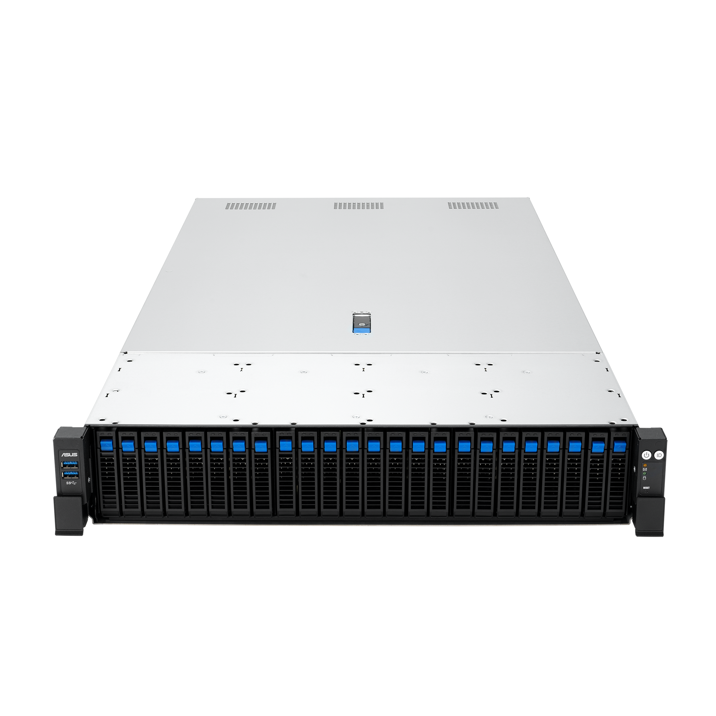 Серверная платформа/ ASUS RS720A-E13-RS24G, 2U, 2x SP5 (LGA 6096P) TDP 360W, 24x DDR5 6400, 24 x 2.5" hsb NVME, 6 x PCIe gen5 x8, 2x PCIe gen5 x16, 2x OCP3.0 gen5 x16 (SFF), no LAN, 1+1 Redundant 3200W