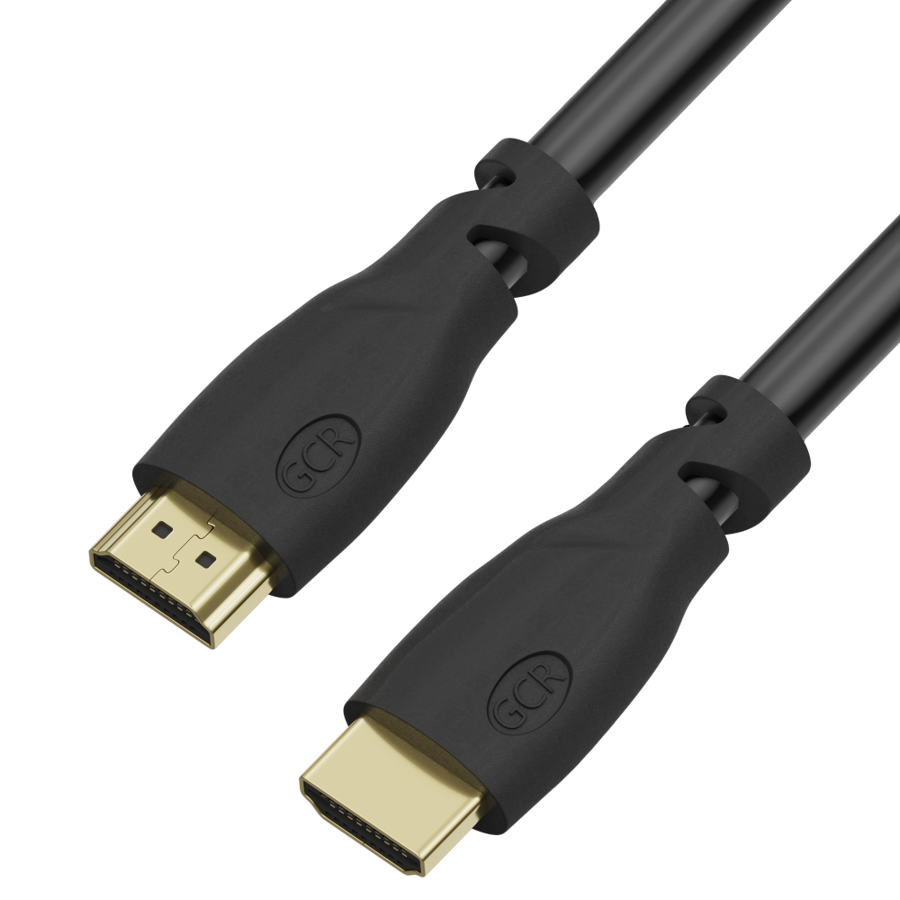 GCR Кабель Premium 5.0m HDMI 2.0, Ultra HD 4K60Hz HDR 4:2:0, 3D, 18.0 Гбит/с, черный, медь, 28/26 AWG, 3 Х экран с армированием