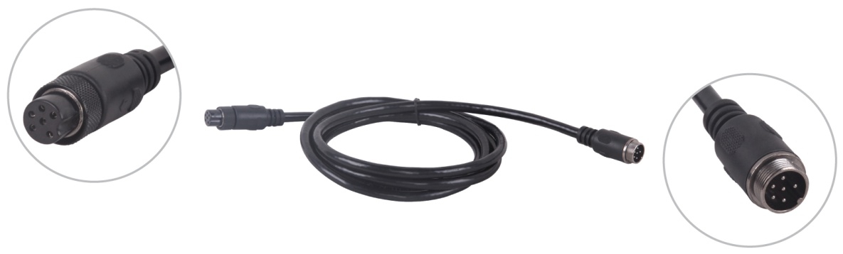 Кабель переходник 6-pin на сетевое подключение/ [TS-003DRM] (6-Pin Aviation Cable) 2M Female and Network Port Female Extension Cable
