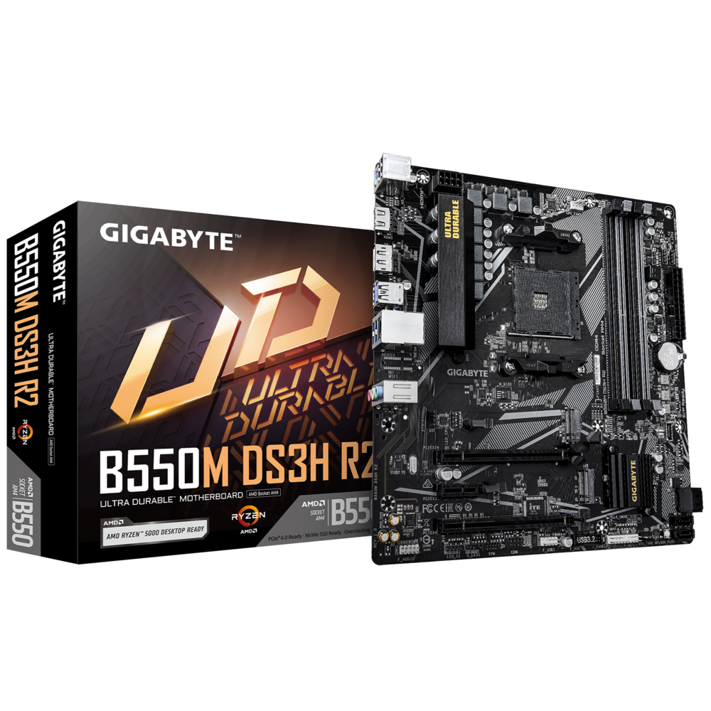 Gigabyte B550M DS3H R2 {AM4 AMD B550 4xDDR4 mATX }