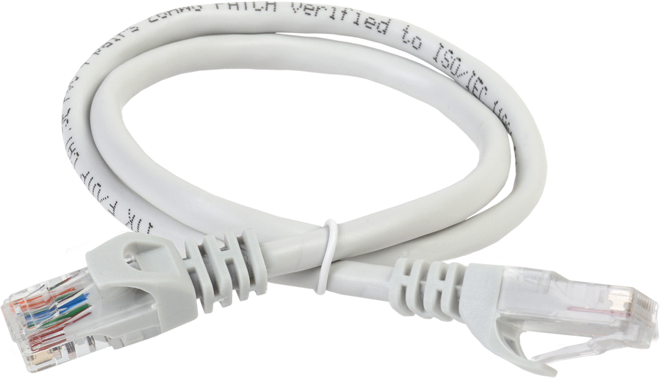 ITK PC01-C5EU-2M Коммутационный шнур (патч-корд), кат.5Е UTP, 2м, серый