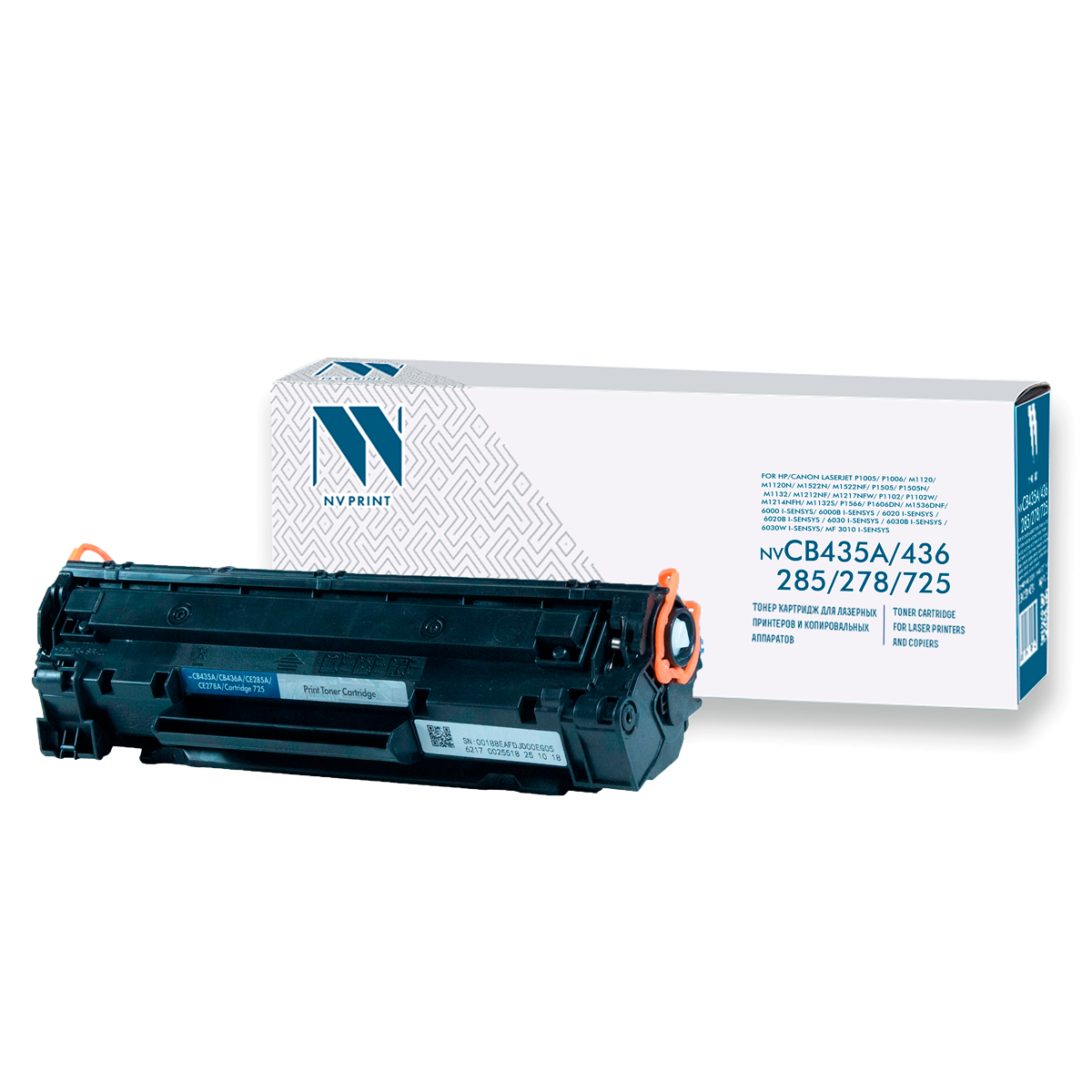 NVPrint CB435A/CB436A/CE285A/CE278A/725 Картридж для HP LJ P1005/P1006/P1515/M1217nfw/ P1102/6000 i-Sensys, 2000 стр.