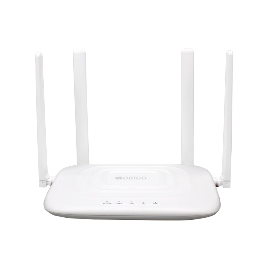 ORIGO OWR1230ACF/A1A Wi-Fi маршрутизатор AC1200, 2.4/5ГГц, 100Base-TX WAN, 3x100Base-TX LAN