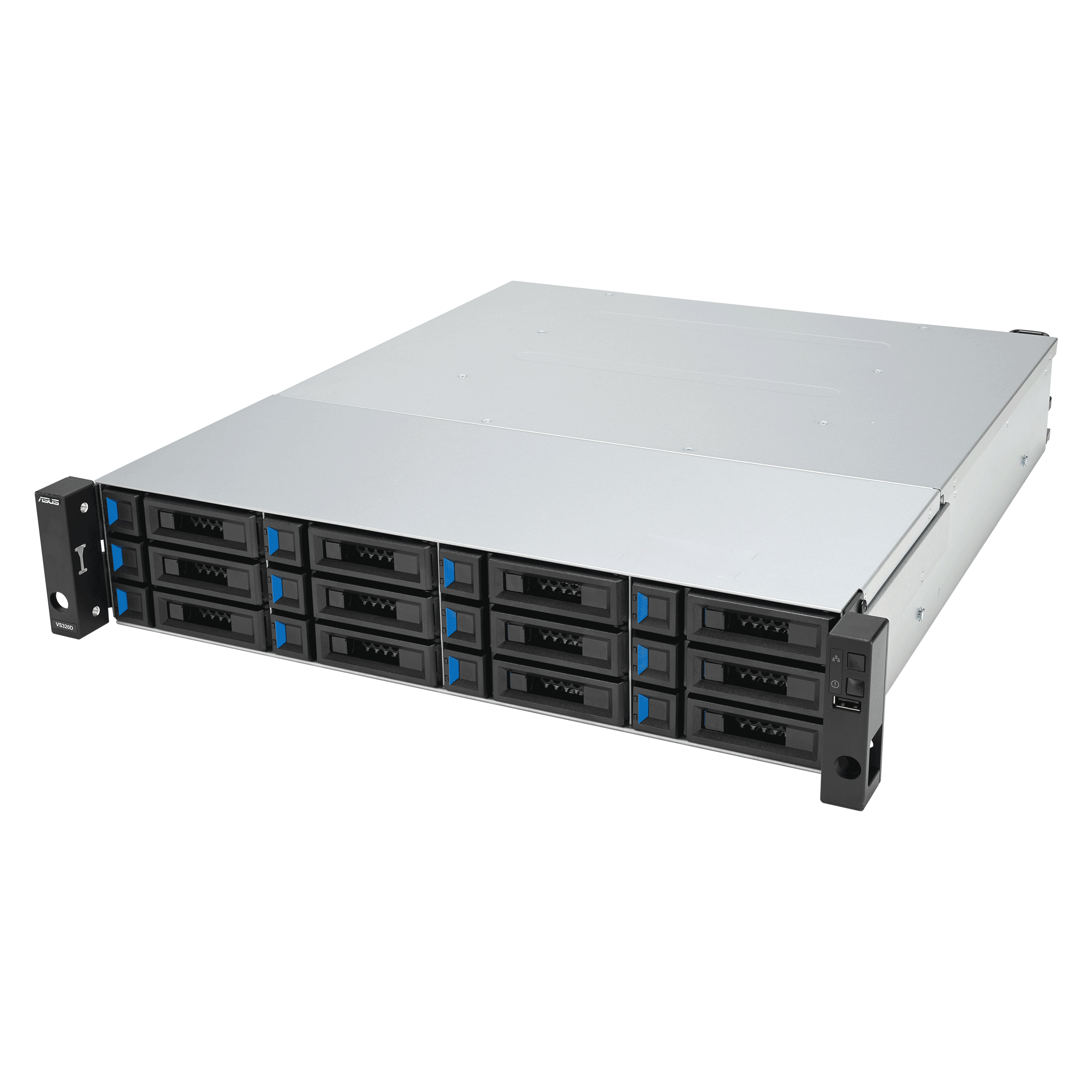 Серверная платформа/ ASUS VS320D-RS12-D1712154Z, 2U, Intel Xeon 64-bit 4-core, 4x DDR4 ECC DIMM, 12 x 2.5" SATA/SAS hsb, 1x 1GbE RJ45 LAN Port, 2x 12Gb/s SAS Wide Port, 1+1 850W