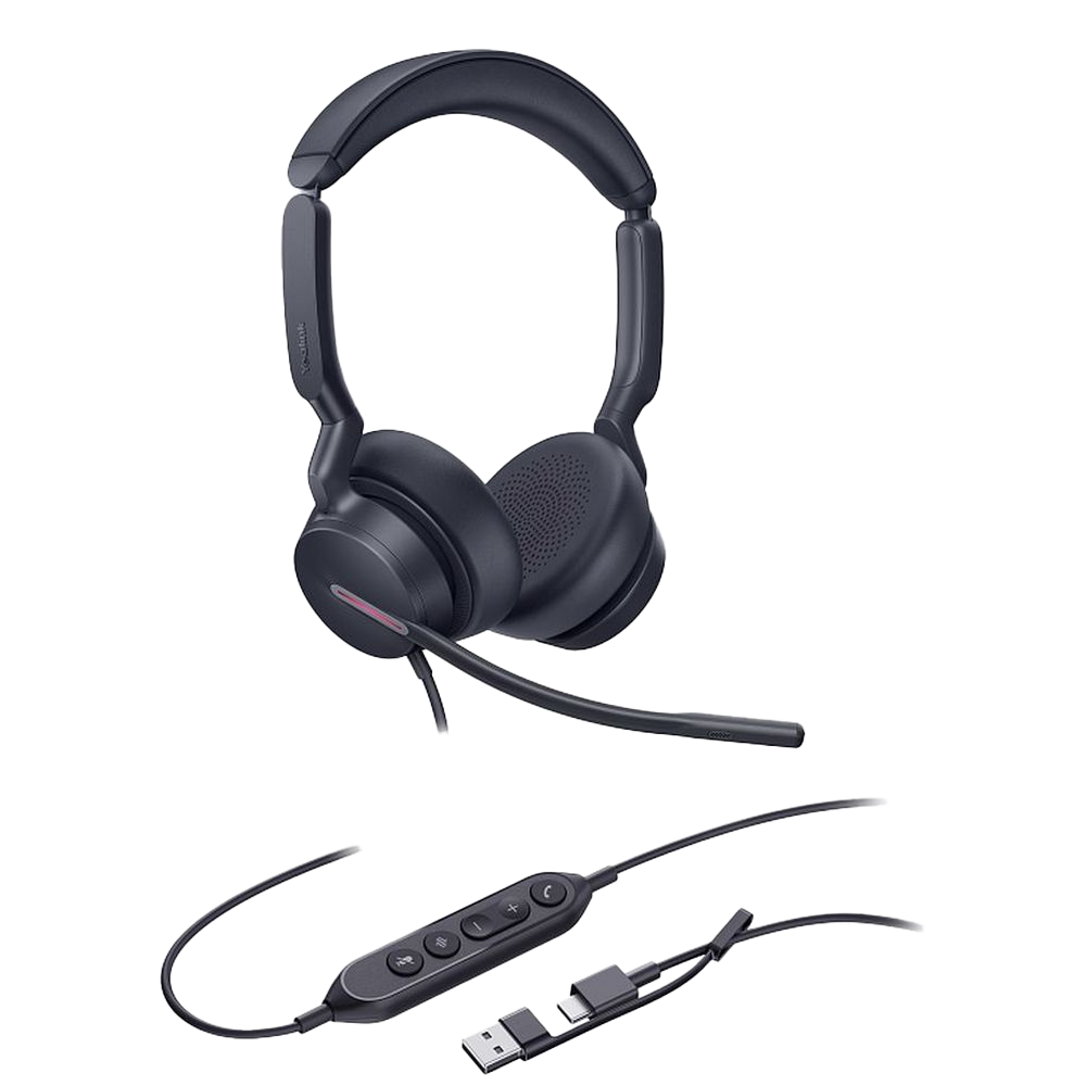 Гарнитура проводная/ Yealink UH46 Dual UC USB-C/A [1308183]