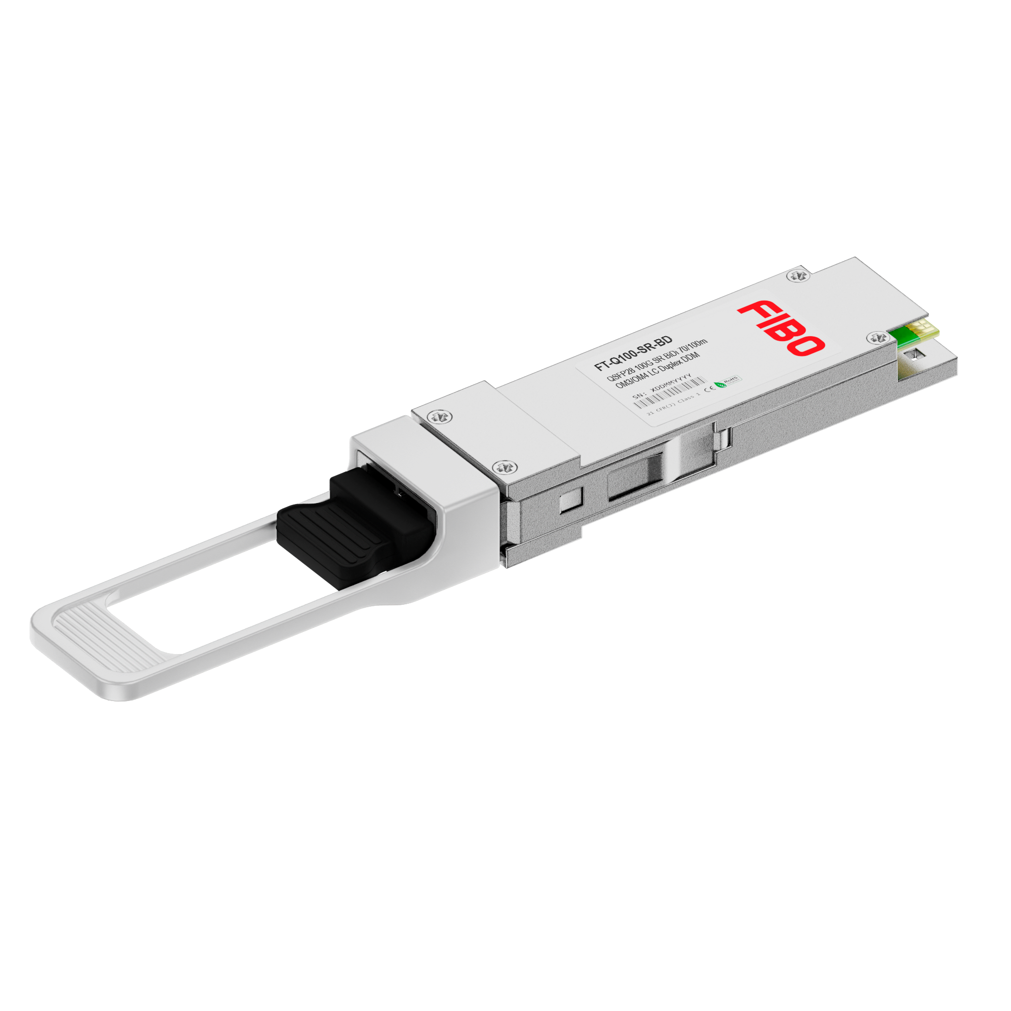 Трансивер/ FT-Q100-SR-BD модуль QSFP28 100GBASE-SR, разъем 2LC, дальность до 100м