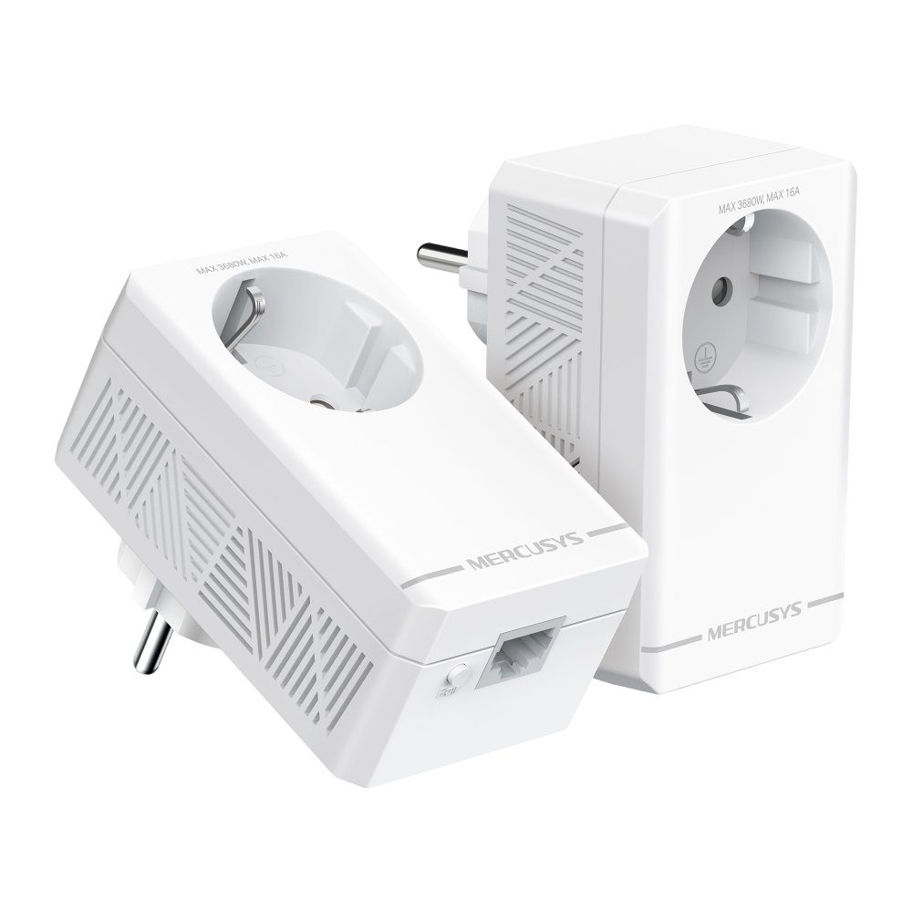 Mercusys MP500P KIT AV1000 Комплект гигабитных Powerline-адаптеров со встроенной розеткой