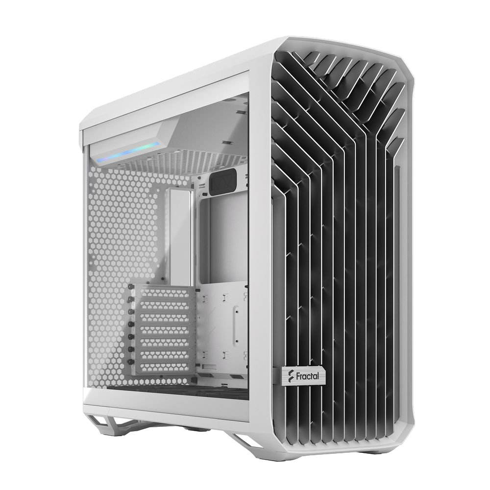Корпус ПК без блока питания/ Case Fractal Design Torrent TG Clear Tint, Full-Tower, 2x180mm + 3x140mm, 2xUSB-A 3.2 + 1xUSB 3.2 Type-C E-ATX, SSI-CEB, SSI-EEB, ATX, mATX, mITX White
