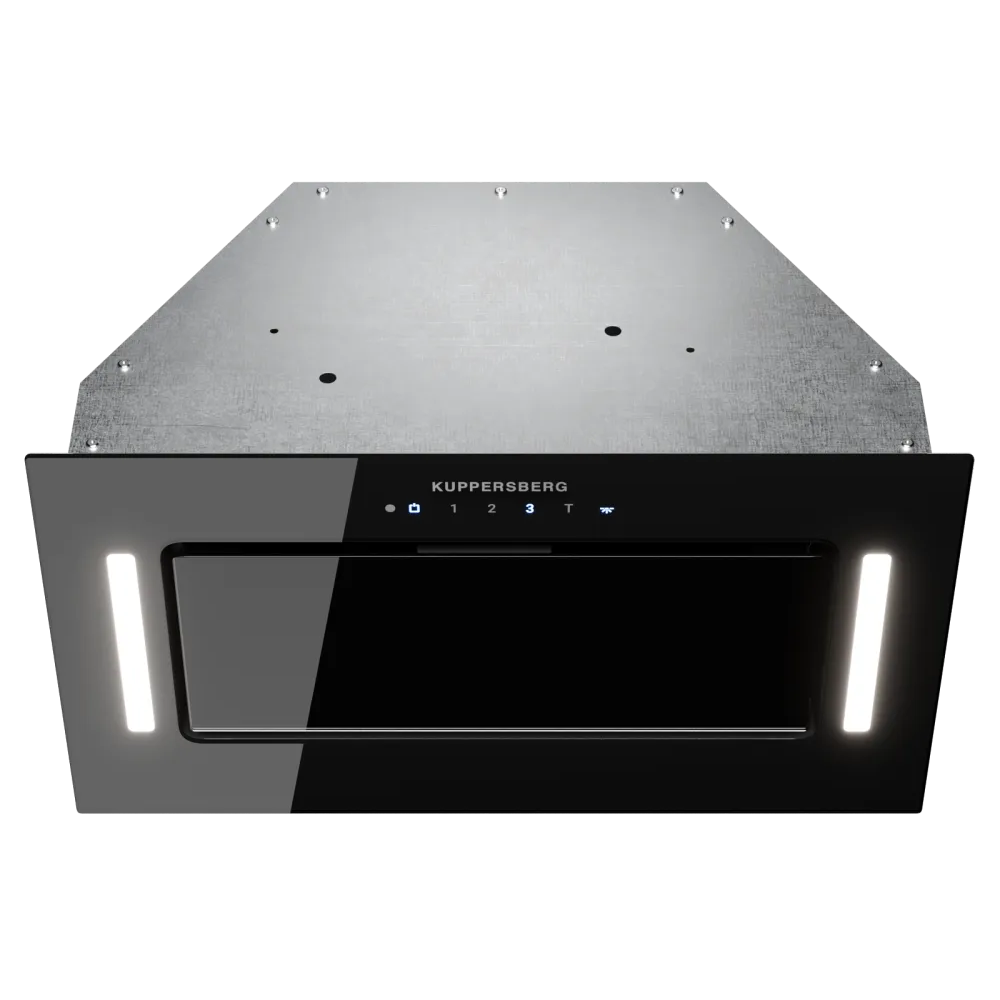 Вытяжка встраиваемая Kuppersberg/ KITCHEN RETAIL / Вытяжка встраиваемая Kuppersberg, 4 скорости, турбо режим, интенсивный режим, таймер, сенсорное управление, светодиодное освещение, цвет черный