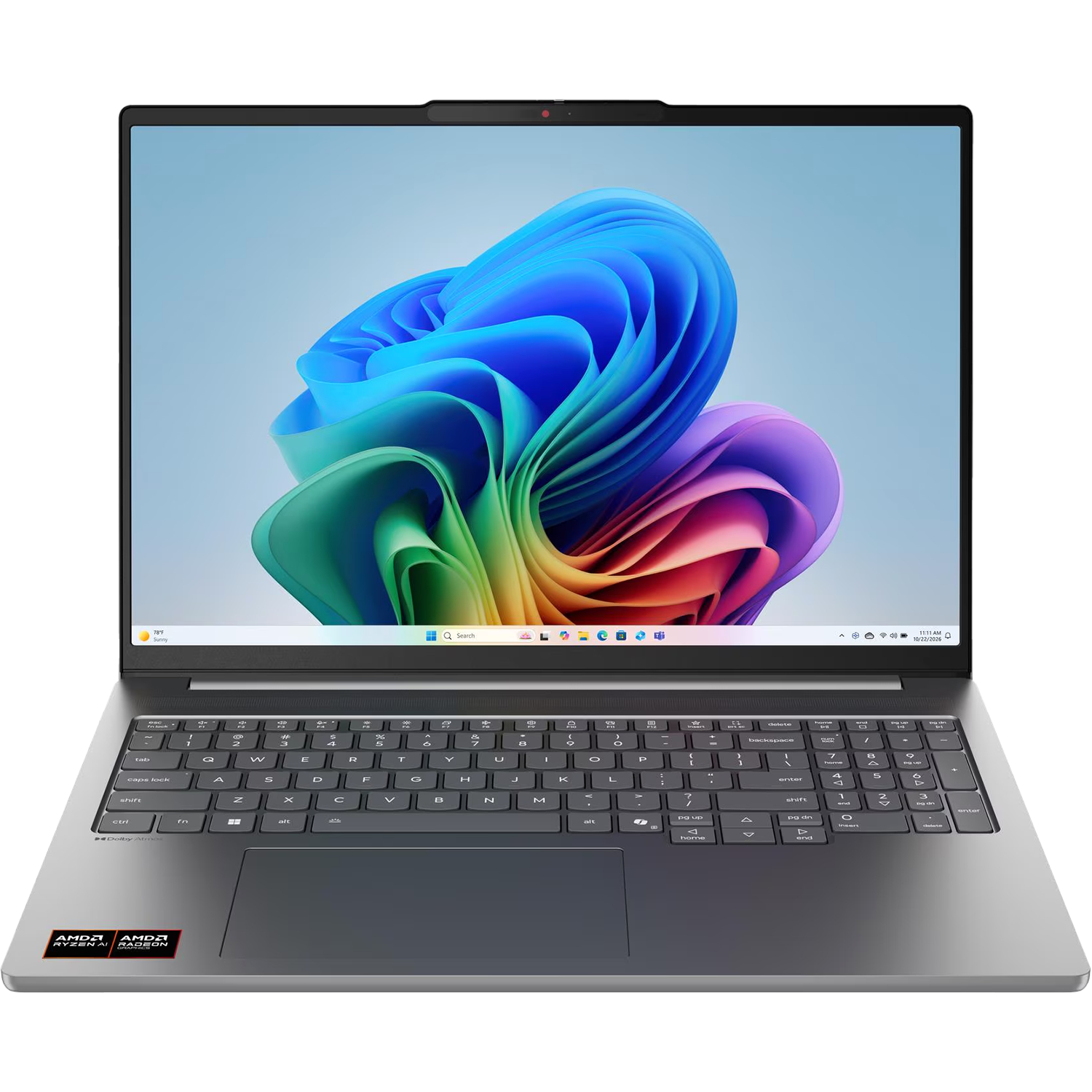 Ноутбук/ Lenovo IdeaPad Pro 5 16AGP11 16"(2880x1800 OLED)/AMD Ryzen AI 7 (Ghz)/24576Mb/1024PCISSDGb/noDVD/Int:AMD Radeon 860M/Cam/BT/WiFi/84WHr/war 1y/1.66kg/luna grey/noOS + 100W, RU kbd