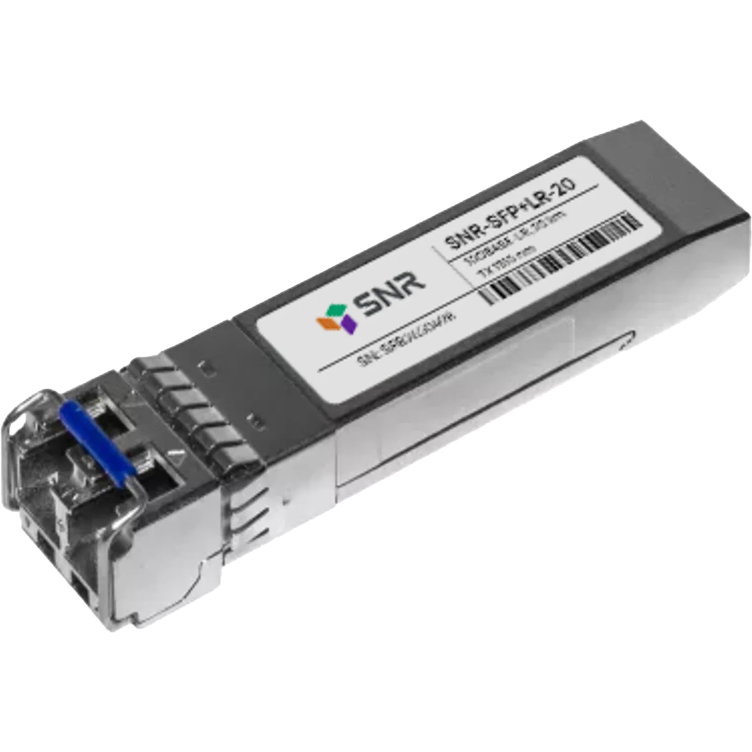 SNR SNR-SFP+LR-20 Двухволоконный модуль, SFP+ 10GBASE-LR/LW, разъем LC duplex, рабочая длина волны 1310нм, дальность до 20км (11dB).