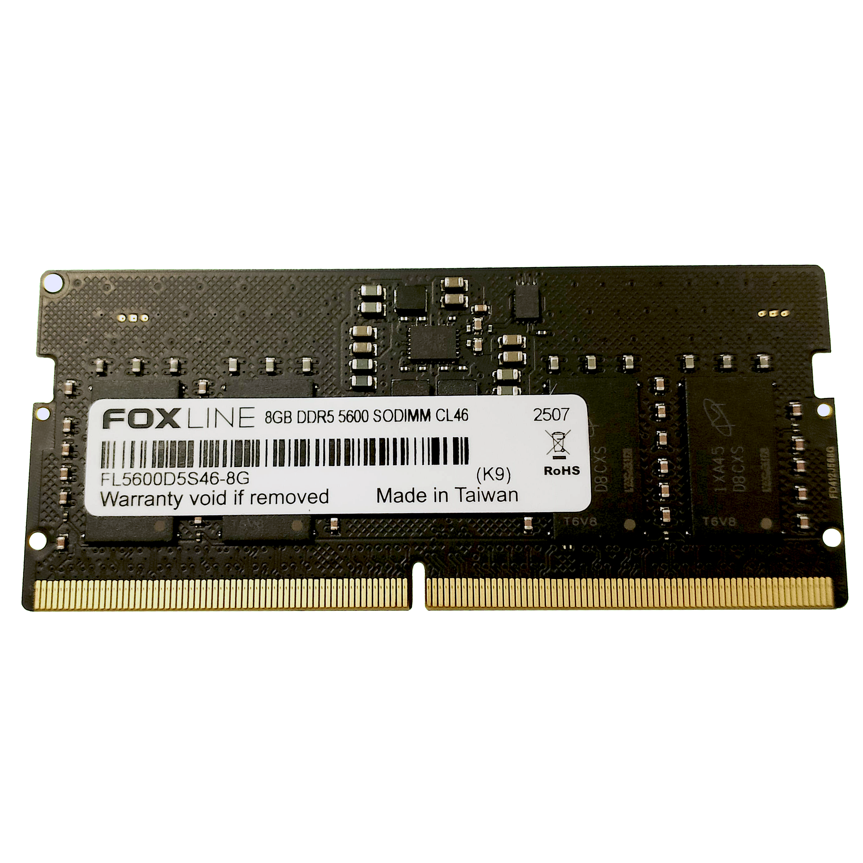 Foxline DDR5 SODIMM 8GB 5600 CL 46 FL5600D5S46-8G