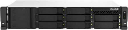 Сетевое хранилище без дисков/ SMB QNAP TS-864eU-RP-8G NAS, 8-tray 3,5"/2,5" w/o HDD, 4-core Intel Celeron N5095 2.0-2.9 GHz, 8GB DDR4 max, 2x2.5GbE LAN, 2U Rackmount, 2x300W PSU. W/o rail kit RAIL-B0