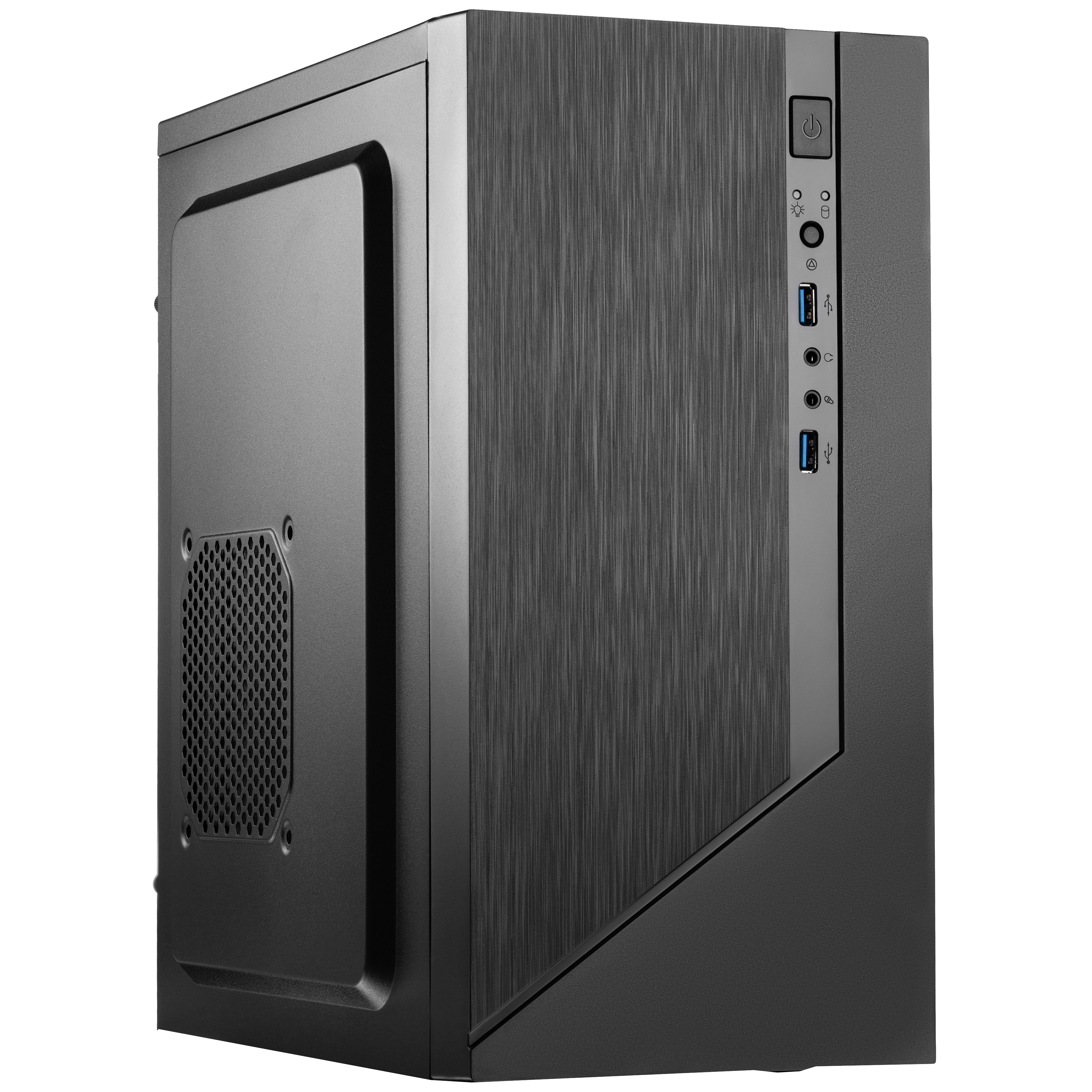 Foxline FZ-015-SX450R-U32 " Forza mATX, 450W, 2xUSB3.0, Black, w/o FAN, 12 cm fan PSU, power cord"