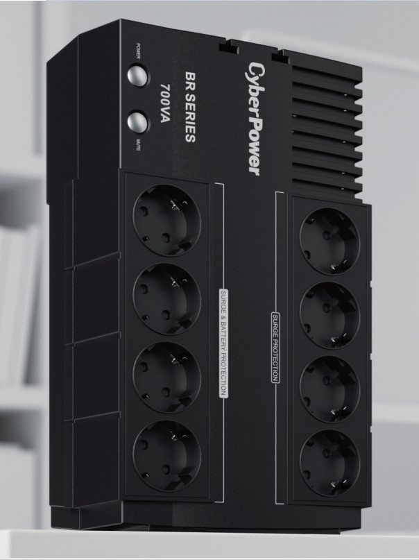 ИБП CyberPower BR700EA {Line-Interactive 700VA/390W USB/RJ11/45 (4+4 EURO) без LCD экрана}
