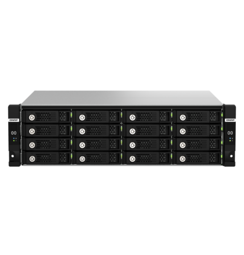 Полка расширения сетевого хранилища без дисков/ ENTERPRISE QNAP TL-R1620Sdc SAS expansion module, 16 bays 3.5 "/ 2.5" SAS / SATA 12/6 Gb/s rackmount, 2 power supplies. W/o RAIL-B02