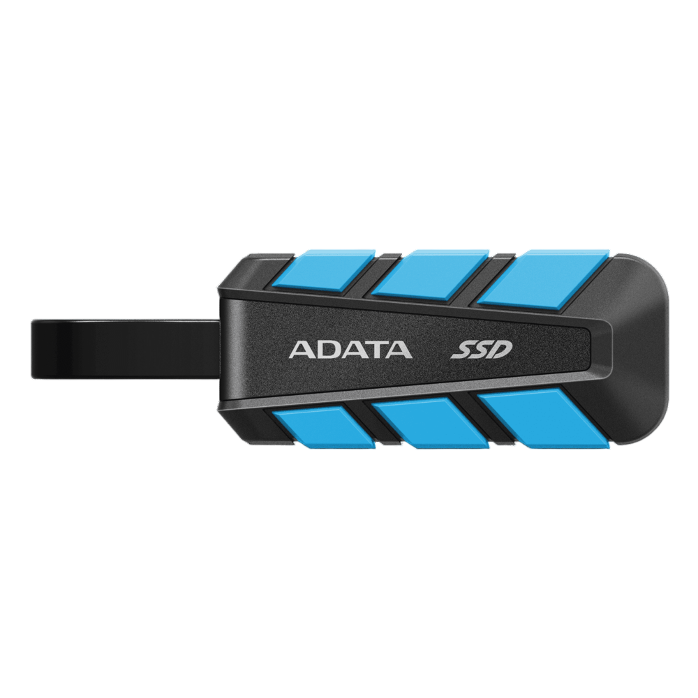 Твердотельный накопитель/ ADATA External SSD SC740, 1000GB, Type-C, USB 3.2 Gen2, R/W 1050/1000 MB/s, 121.8x40.5x22.3mm, Blue