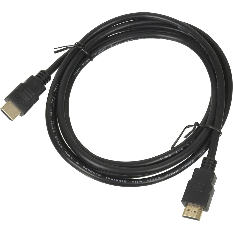 Кабель аудио-видео LAZSO WH-111 HDMI (m)/HDMI (m) 2м. Позолоченные контакты черный (WH-111(2M))