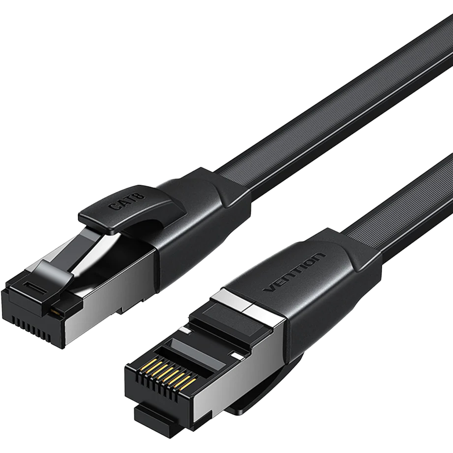 Патч-корд Vention прямой SFTP cat.8 RJ45 - 2м. Плоский
