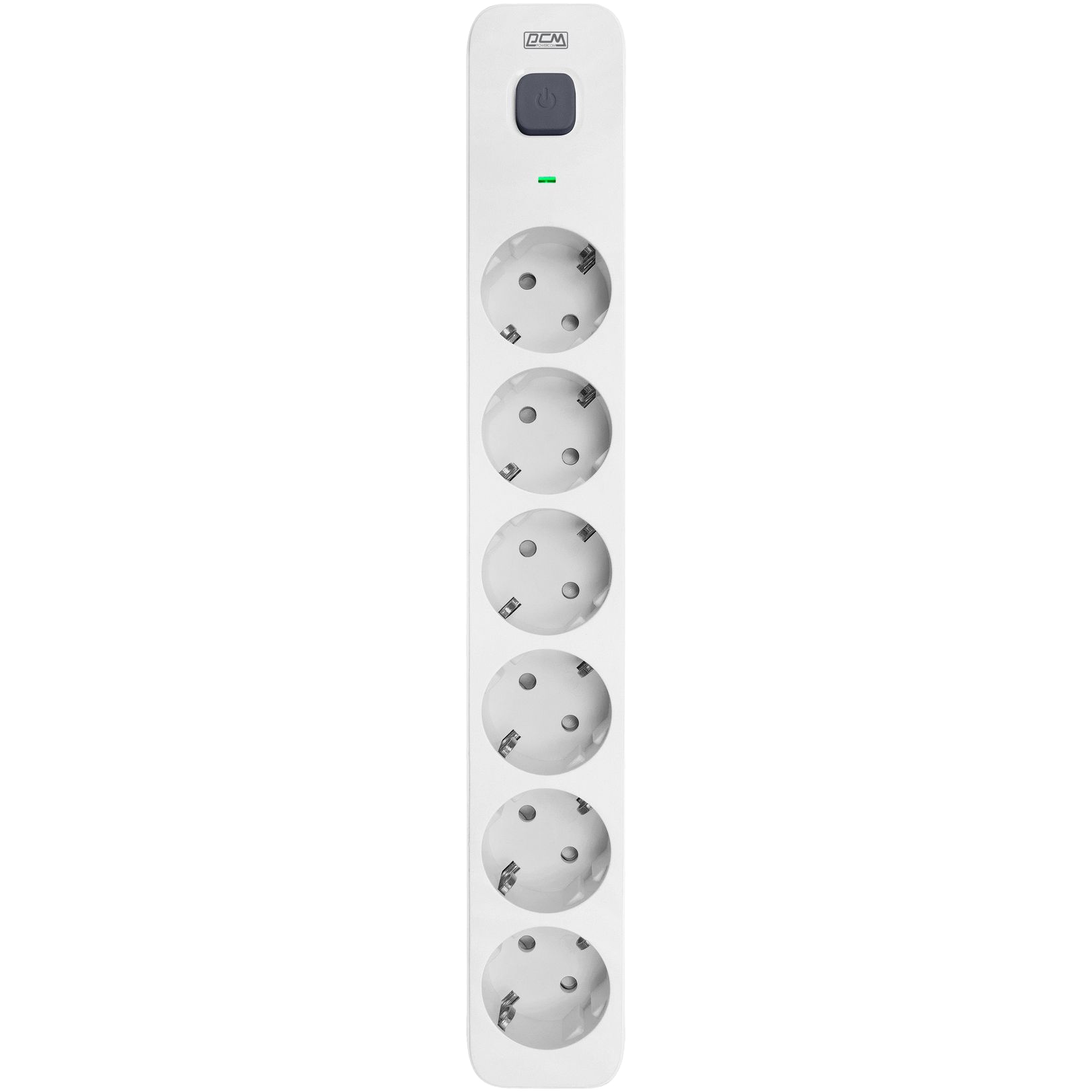 Фильтр-удлинитель PowerCom SP-06W 1.8M, 6 розеток, белый, 16А, 4кВт, 380Дж, защитные шторки, защита от КЗ, перегрузки, ВЧ и импульсных помех, кабель 3x1 мм2, ШхГхВ 338.5х50х40.2 мм, вес 0.48 кг./ Surge protector PowerCom SP-06W 1.8M, 6 sockets, white, 16A, 4kW, 380J, protective curtains, protection against short circuit, overload, HF and impulse noise, cable 3x1 mm2, WxDxH 338.5x50x40.2 mm, weight 0.48 kg.