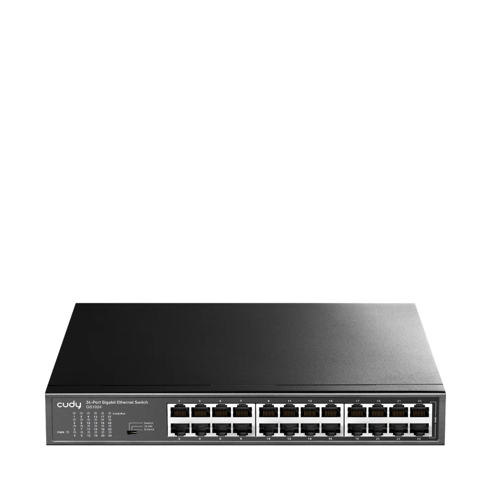 Коммутатор/ 24-Port Gigabit Switch, 24 Gigabit RJ45 Ports, IGMP Snooping, Loop Detection/Prevention, 802.1p/DSCP QoS, Switch/VLAN/Extend working mode DIP switch, Rack-mountable Steel Case, Power Saving, Plug & Play, Rack-Mount kits included