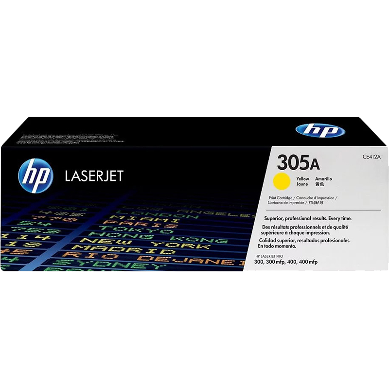 HP CE412A Картридж ,Yellow{CLJ Pro 300 Color M351 /Pro 400 Color M451/Pro 300 Color MFP M375/Pro 400 Color MFP M475, Yellow, (2 600 стр.)}