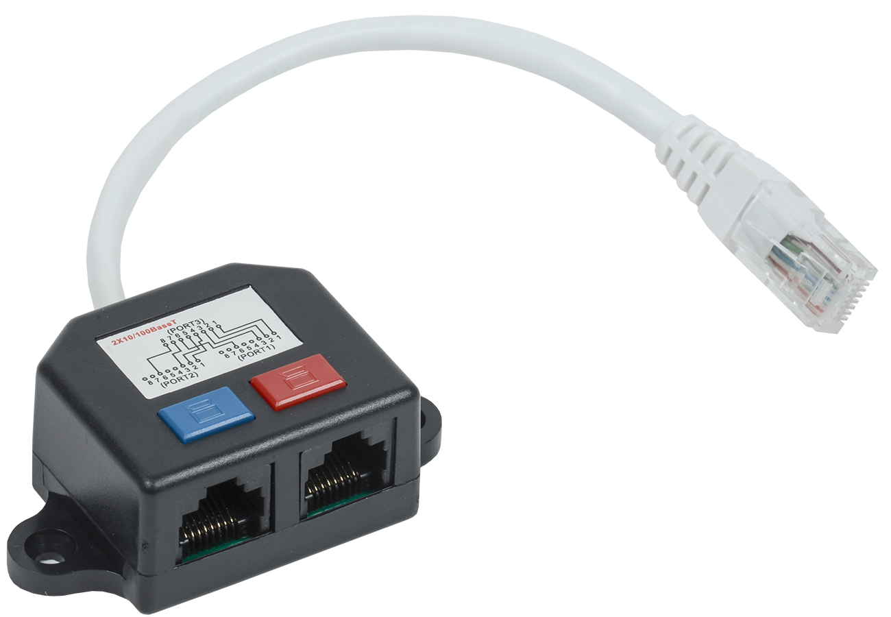 Проходной адаптер кат.5E UTP, RJ45-RJ45, тип Keystone Jack