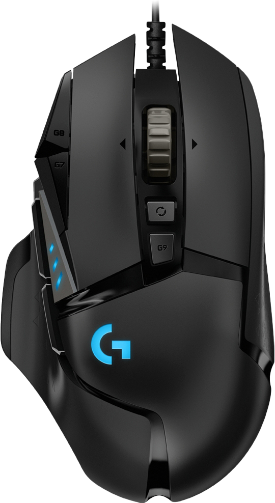 910-005474/910-005471/910-005469 Logitech Игровая мышь G502 HERO High Performance Gaming Mouse, чёрный