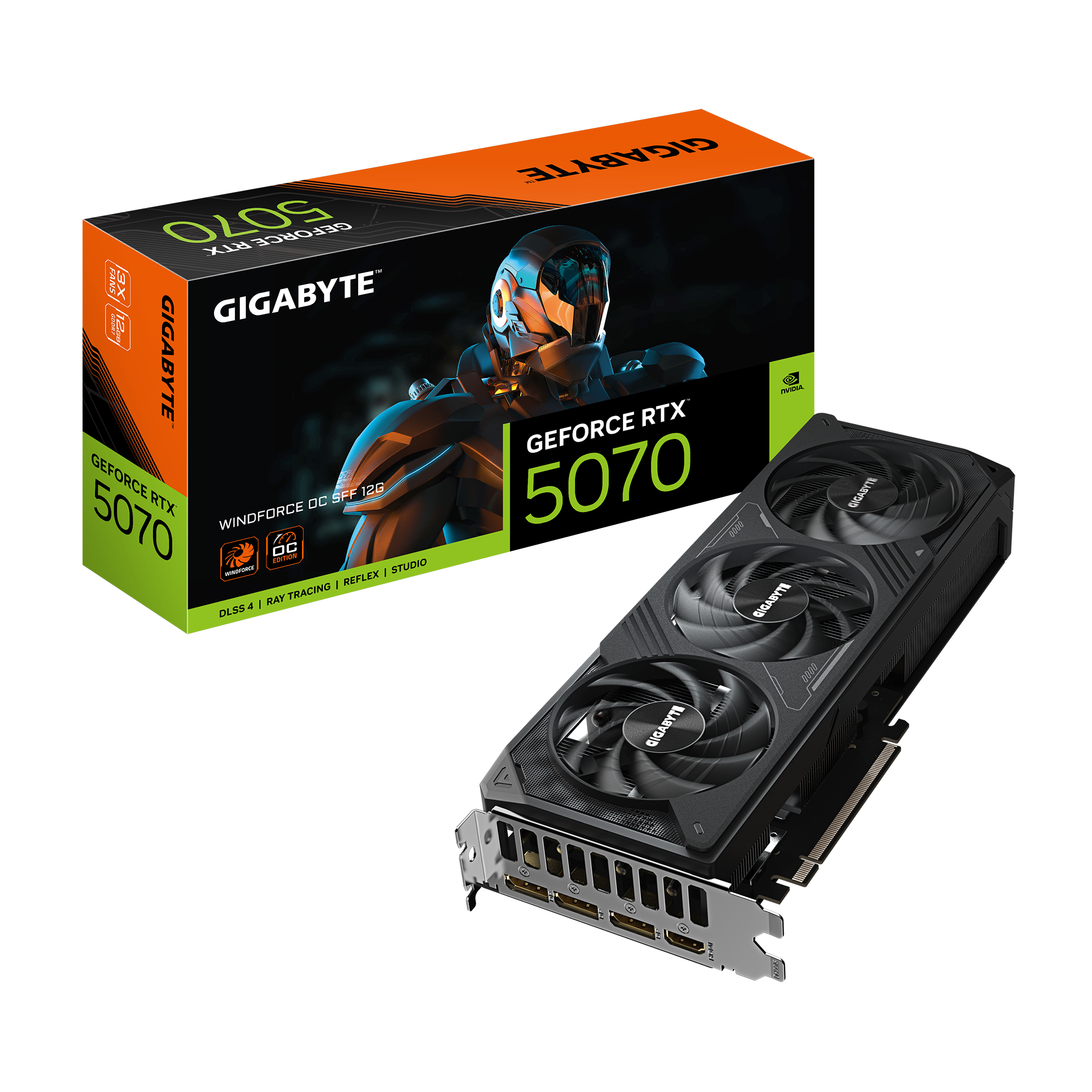 Gigabyte Видеокарта/ GV-N5070WF3OC-12GD — Видеокарты