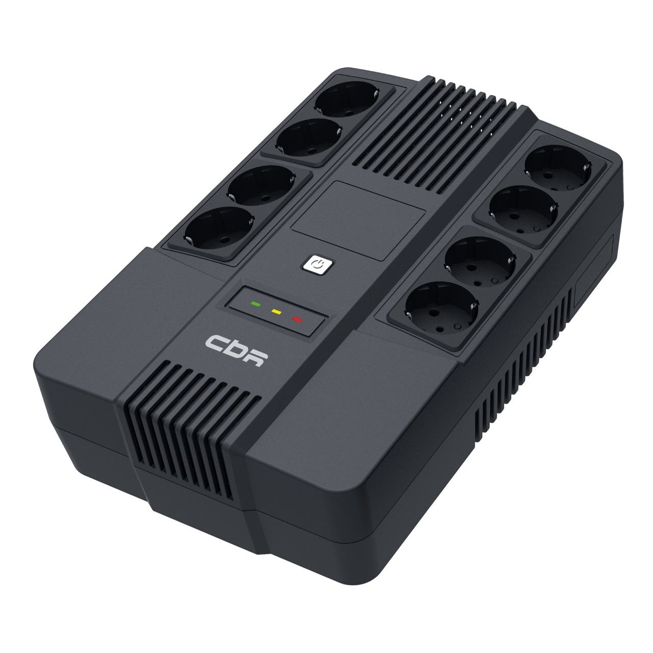 ИБП CBR [UPS-OFK-101E-600] 600VA/360W, Schuko CEE 7 Outlets: (x4 Battery & Surge Protected; x4 Surge Protected), LED, AVR, 12V/7Ah