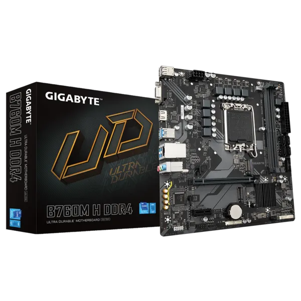 Gigabyte B760M H DDR4 {Soc-1700, Intel B760, mATX, Ret}