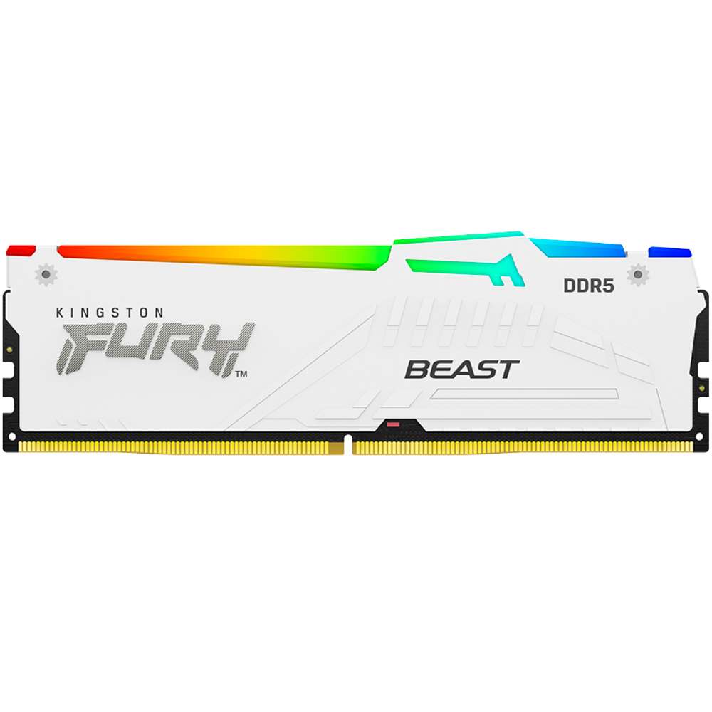 Kingston DDR5 DIMM 16GB 6000MT/sCL36 FURY Beast White RGB EXPO KF560C36BWE2A-16