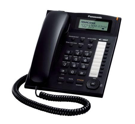 Panasonic KX-TS2388RUB (черный) {индикатор вызова,повторный набор последнего номера,4 уровня громкости звонка}