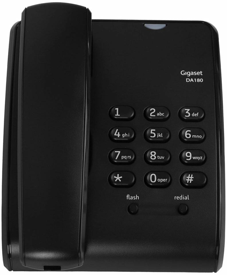 Gigaset [S30054-S6535-S301] DA180 черный Телефон проводной