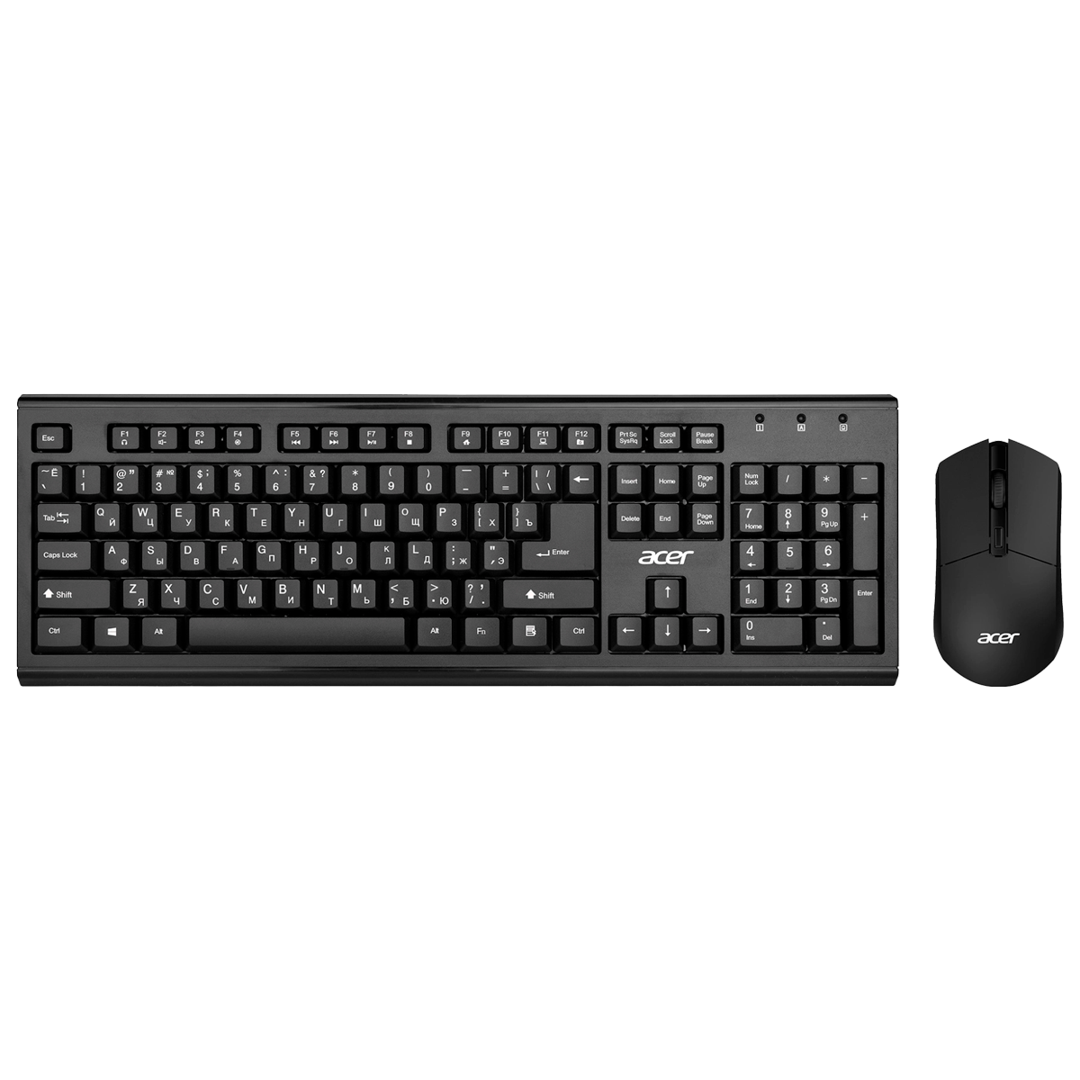 Acer OKR120 [ZL.KBDEE.007] Комплект (клавиатура + мышь) черный USB беспроводная