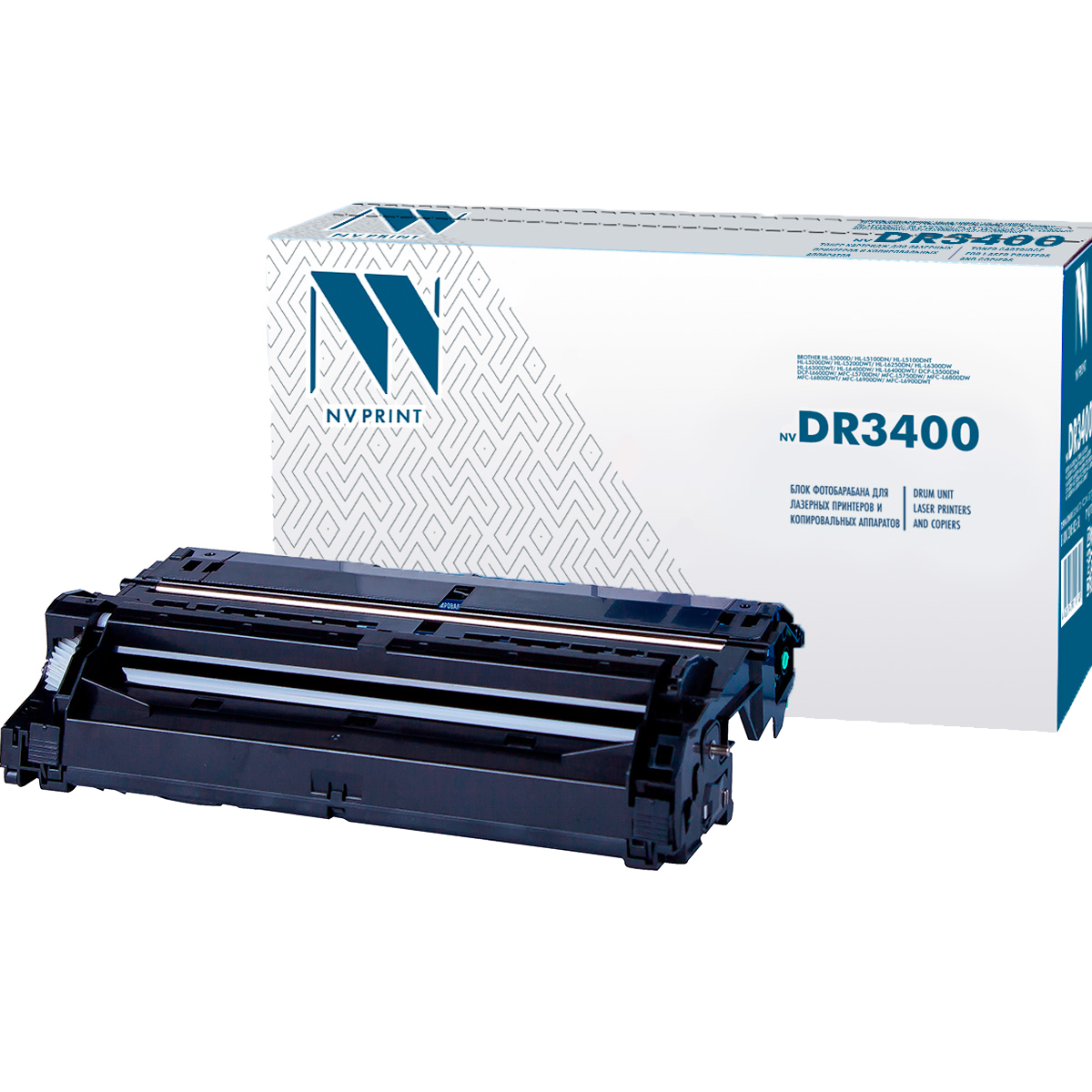 NV Print DR-3400 Фотобарабан для Brother HL-L5000D/L5100/L5200/L6250/L6300/L6400/DCP-L5500/L6600/MFC-L5700/L5750/L6800DW (30000k)